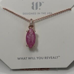 Elegant Pink Pendant Necklace